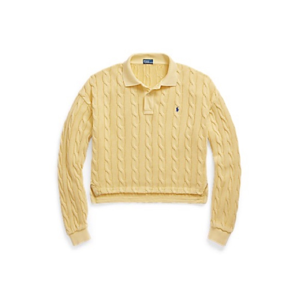 Cable Cotton Long-Sleeve Polo Shirt
Polo Ralph Lauren men’s size XL